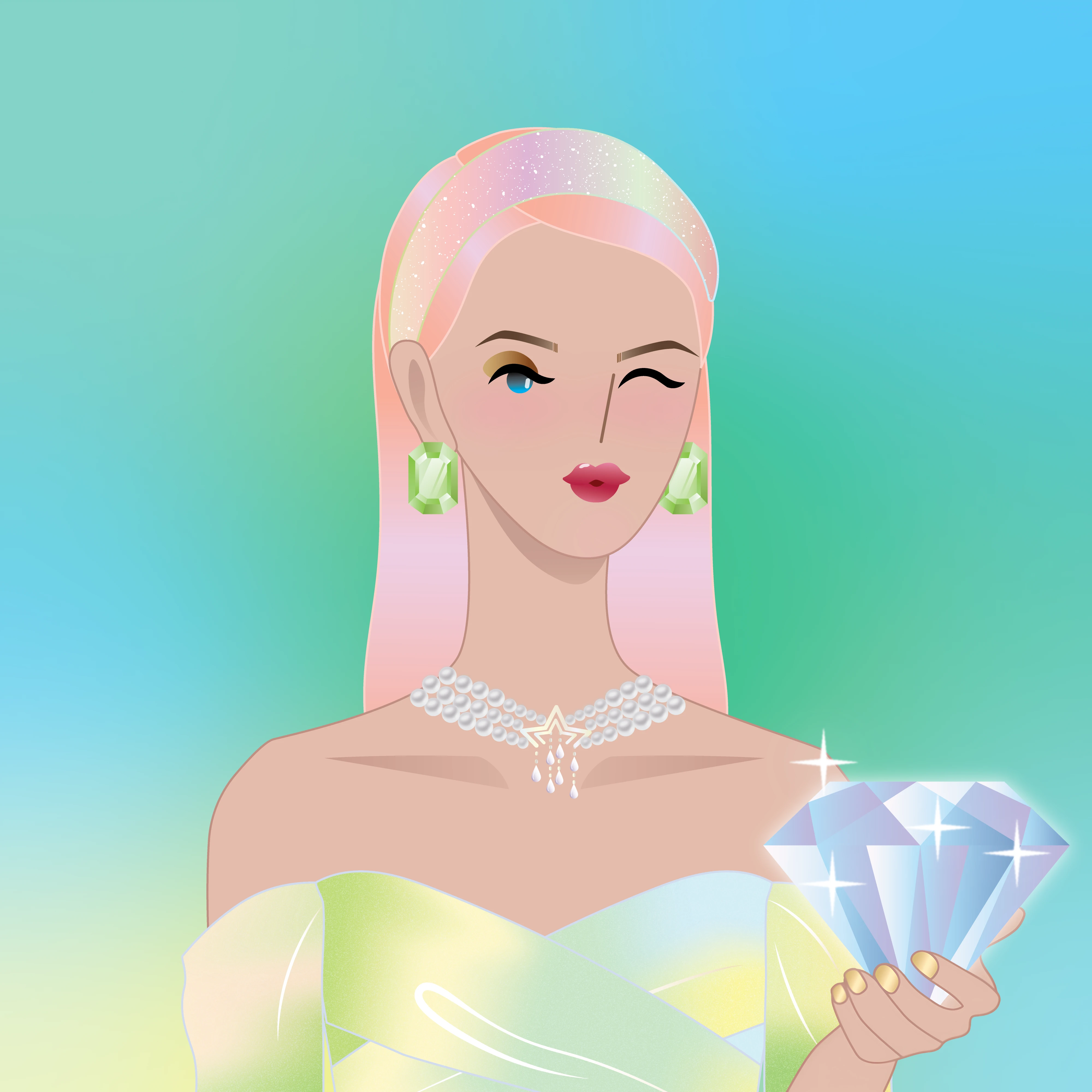 Future Vanity Fair Club NFT #9284 - Unique digital character