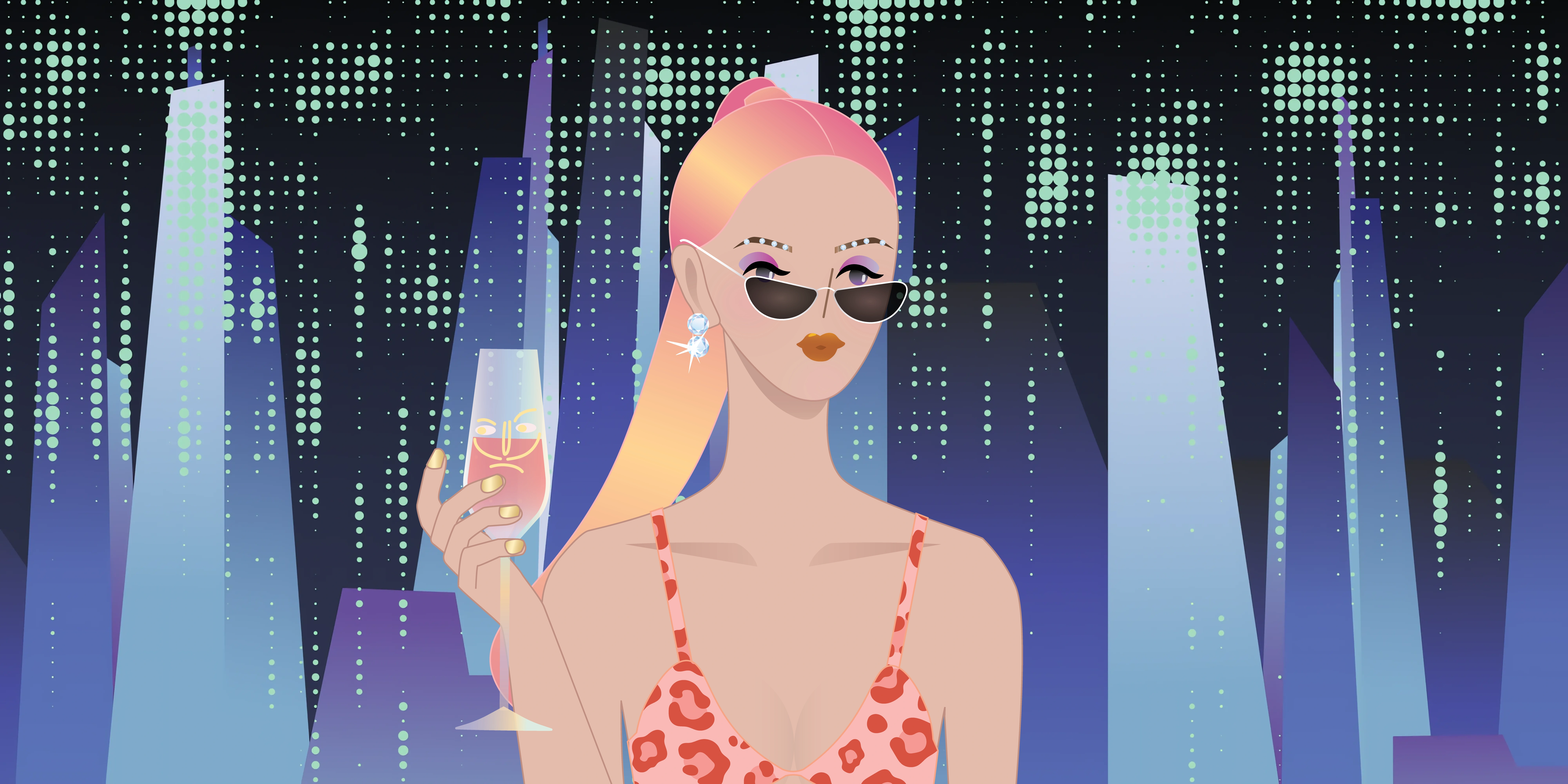 Future City cyber metropolis - FVFC NFT collection homepage hero image